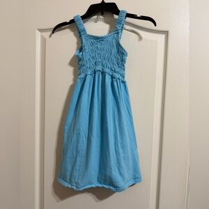 Girls Old Navy Light Blue Smocked Dress